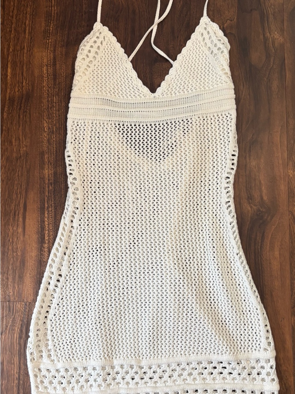 12th Tribe White Crochet Beach Cover Up